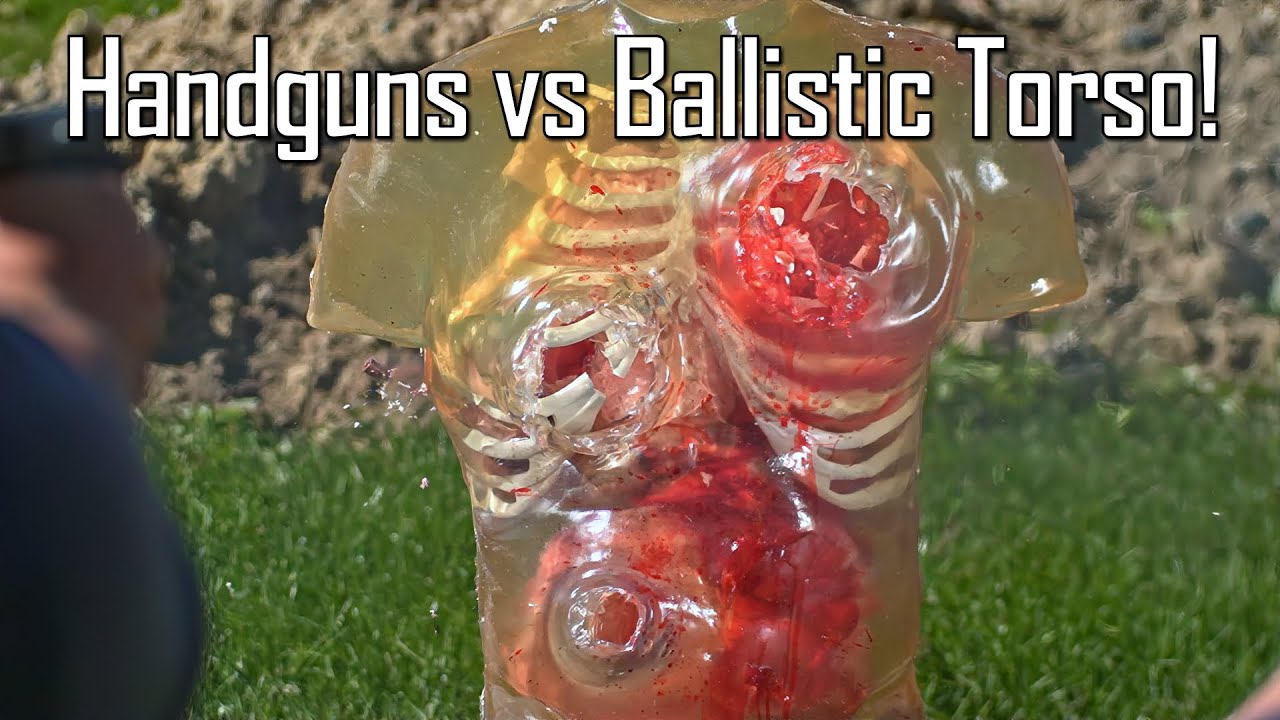 Handguns VS Ballistic Torso! - Ballistic High-Speed