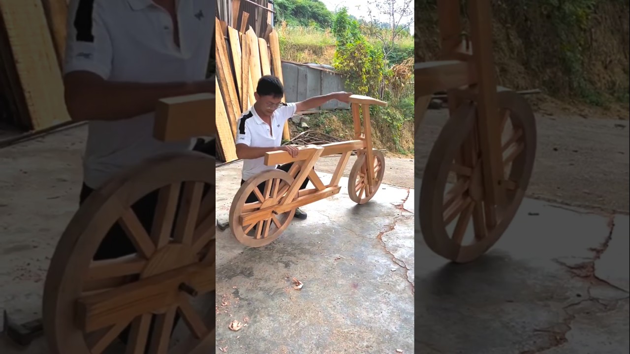 Handmade wooden Cycle 🥰 #shorts #ytshorts