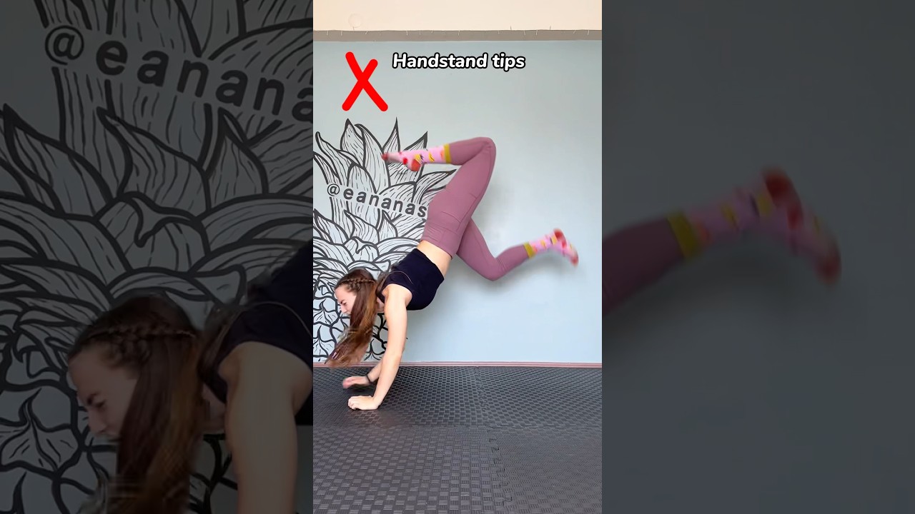 Handstand is EASY 🔥🫰🏻 #gymnast #tips #handstandworkout #handstand #forbeginners