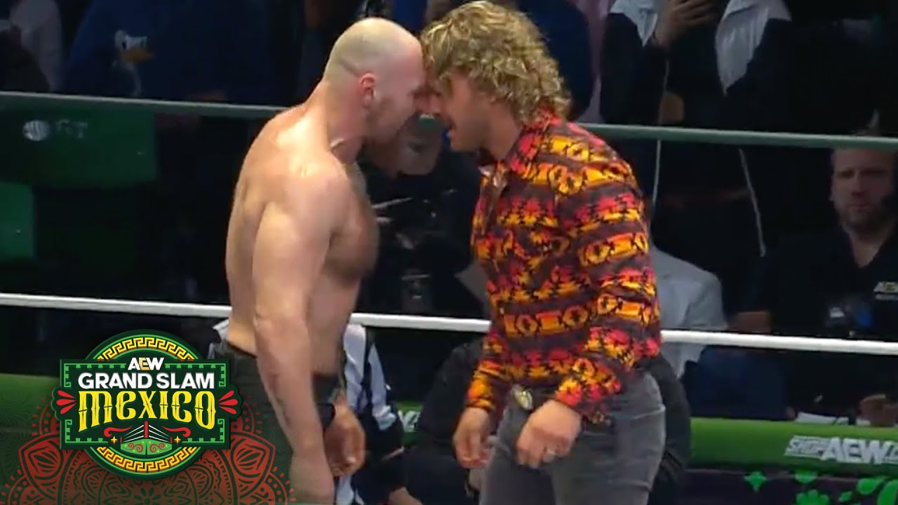 Hangman saves Swerve from a Death Riders & Young Bucks attack | AEW Grand Slam Mexico, 6/18//25