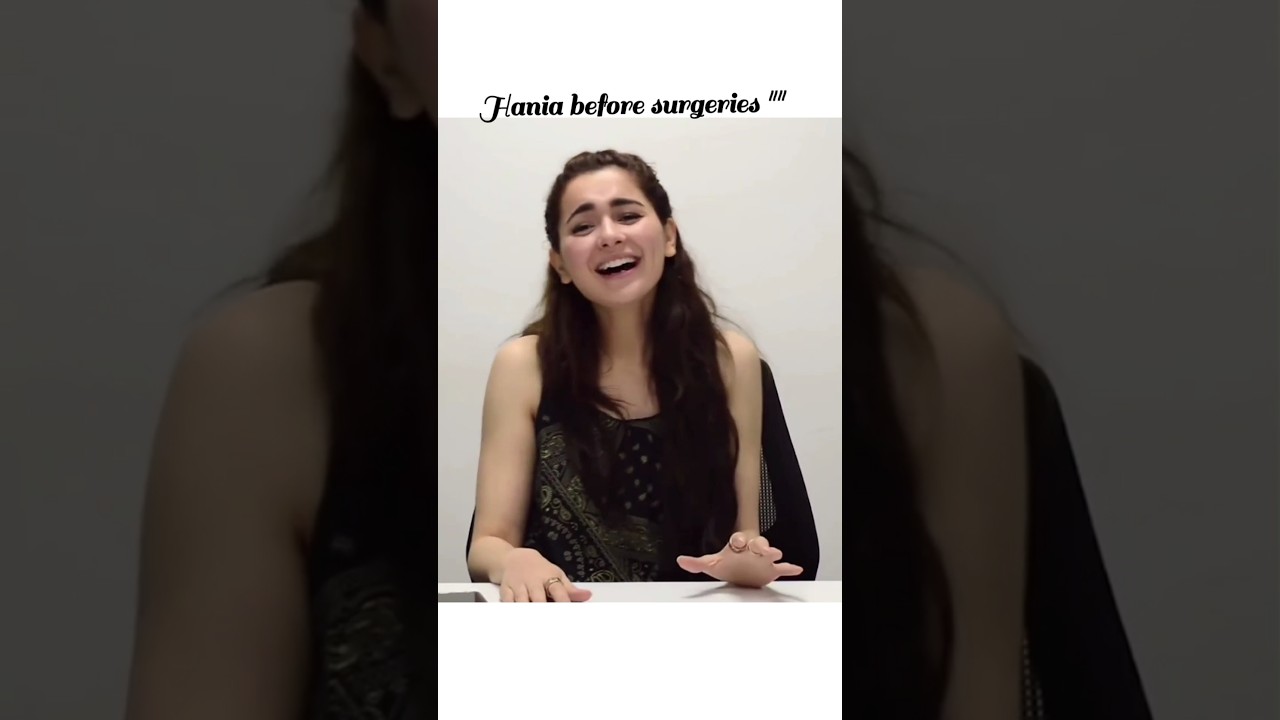 hania aamir after and before surgery😎🔥#haniaheheofficial #shorts #ytshorts #youtubeshorts