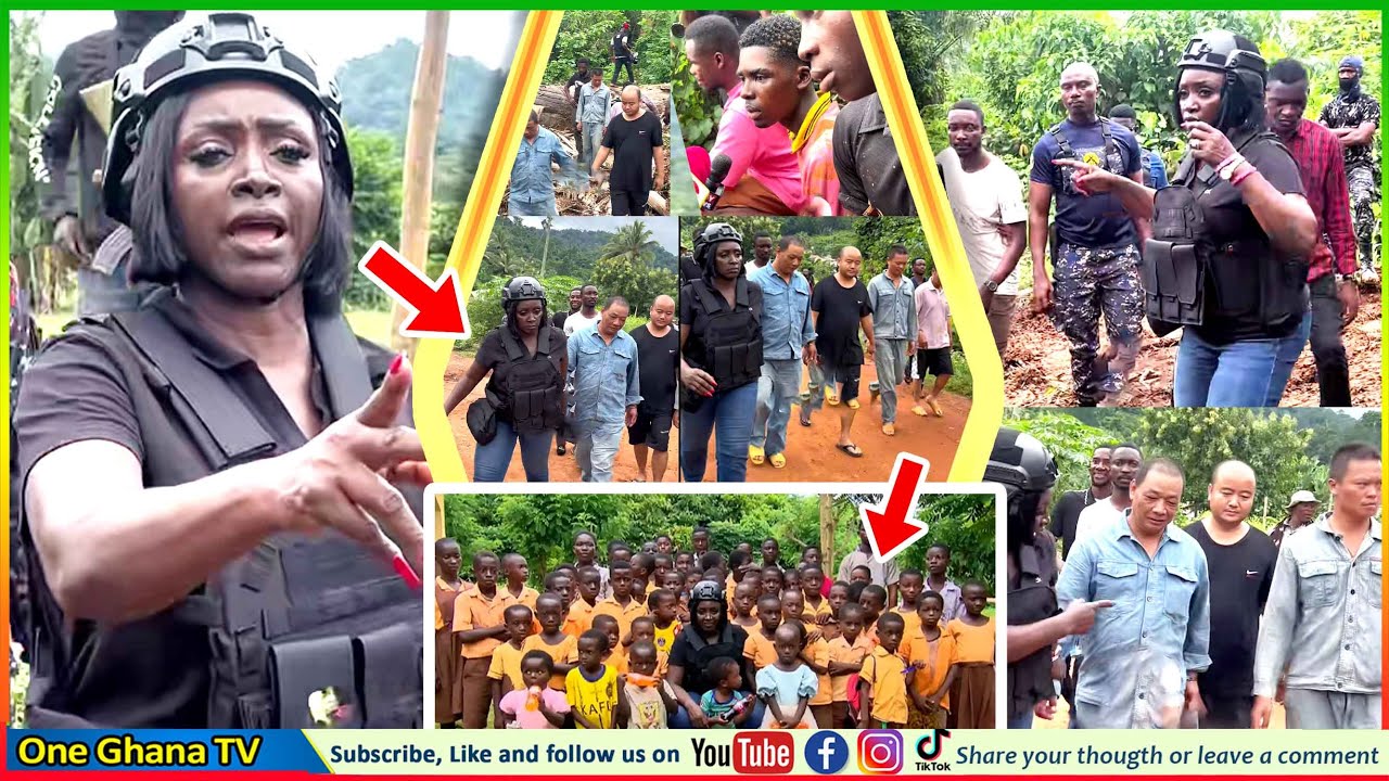 Hannah Bissiw Clash And  Arrεst Chinese Men And Ghanaians Mining Near Basic School