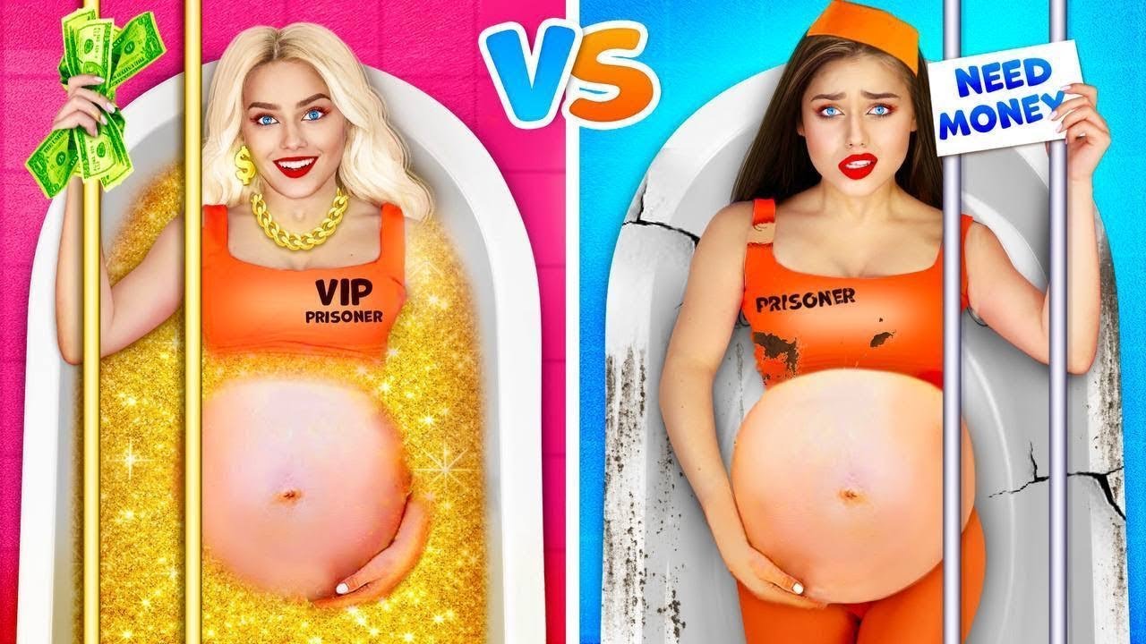 Hapishanede Popüler VS Popüler Olmayan Kızlar || RATATA COOL’dan Çılgın Hamile Mahkum Hikayeleri