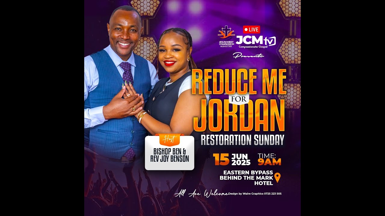 HAPPY FATHER'S DAY || JCM RESTORATION SUNDAY  || THEME: REDUCE ME FOR JORDAN ||  2ND SERVICE
