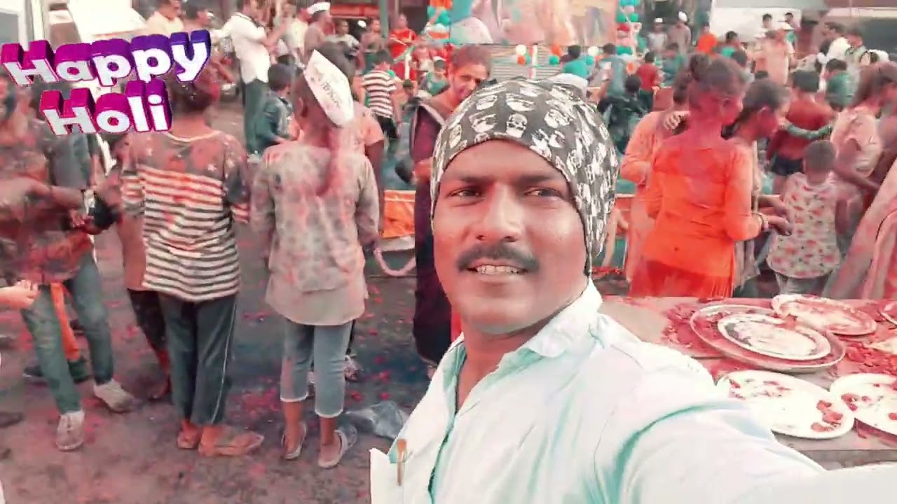 HAPPY HOLI | MY FIRST VLOG | होली | SANTOSH NIKAM358 VLOG
