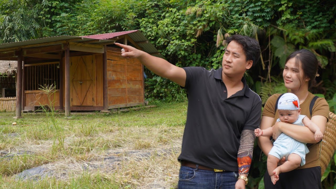Happy life: Jon and Huong return to the old house, build a new farm together