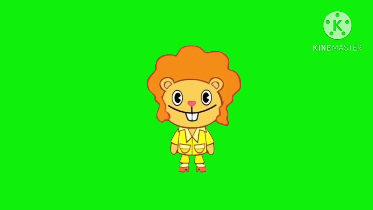 Happy Tree Friends: Disco Bear Green Screen