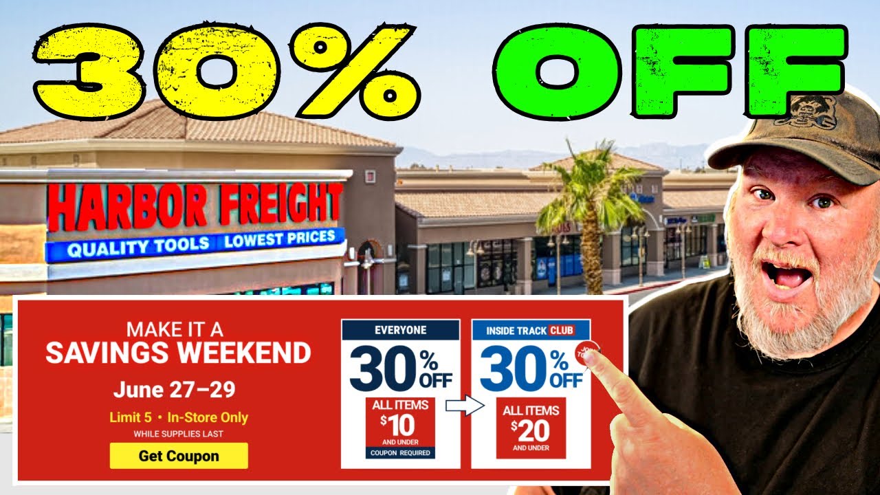 Harbor Freight 30% Off Sale!