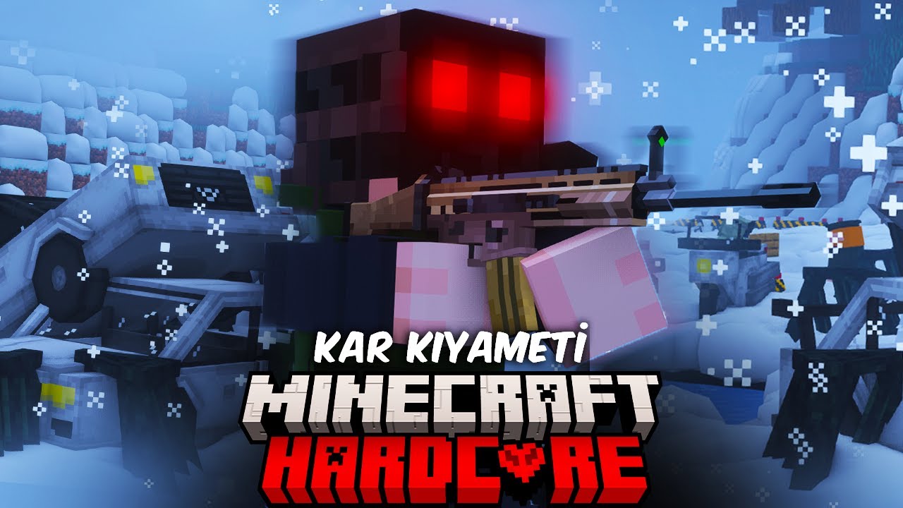 Hardcore Minecraft KAR KIYAMETİ DÜNYASINDA Hayatta Kalıyorum!