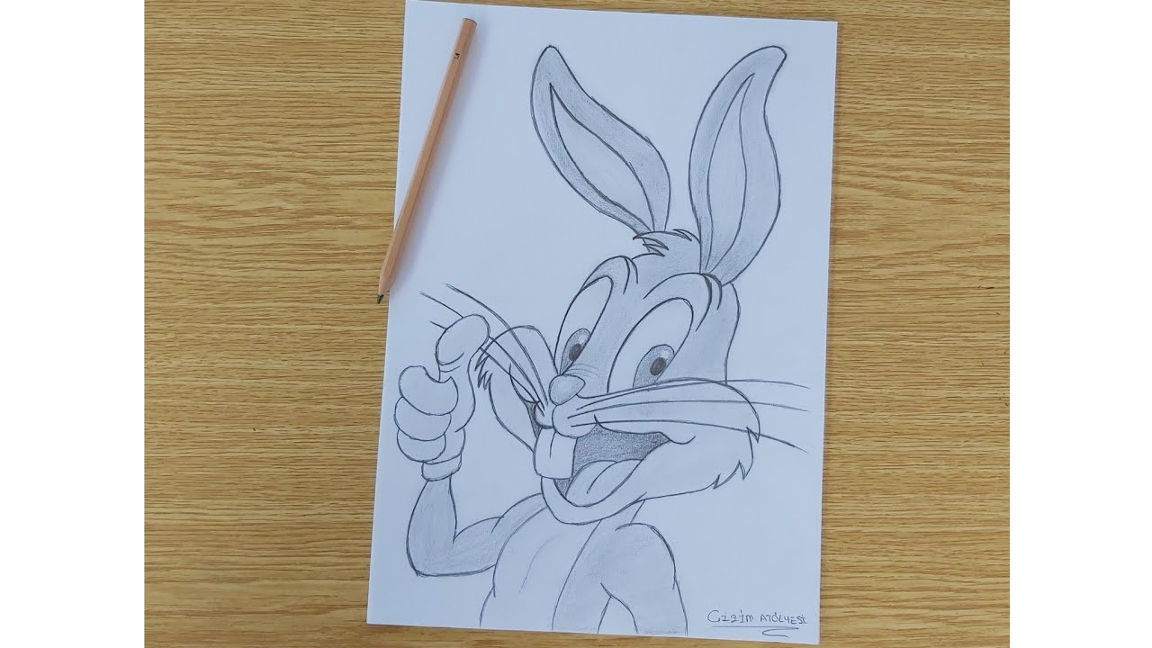 HARİKA BUGS BUNNY ÇİZİMİ 🥕 awesome bugs bunny drawing #sendeyapabilirsin