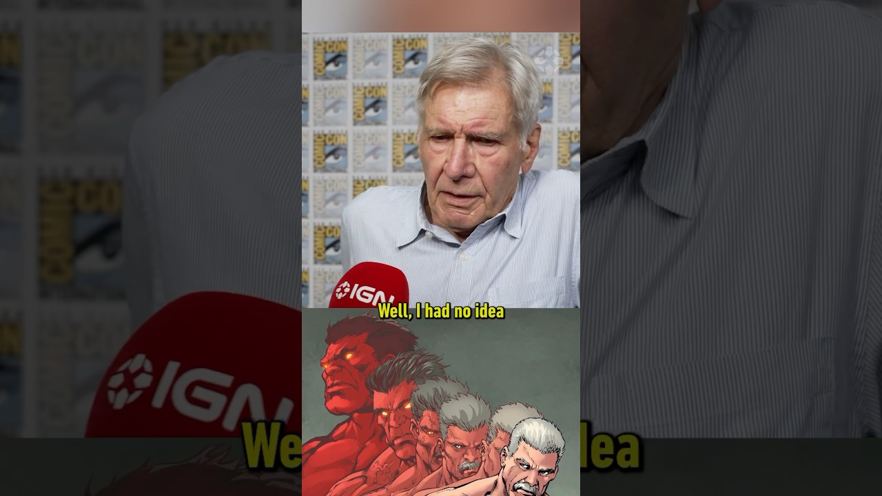 Harrison Ford didn’t know he was going to be RED Hulk #sdcc