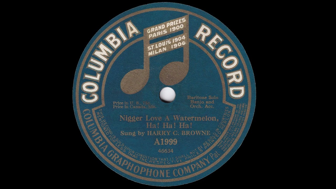 Harry C. Browne: Nigger Love A Watermelon Ha! Ha! Ha!