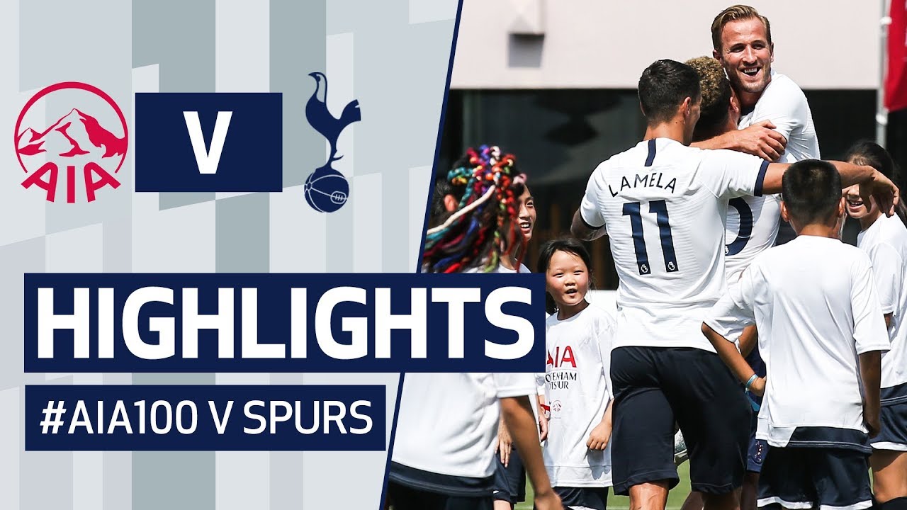 HARRY KANE, DELE ALLI AND ERIK LAMELA TAKE ON 100 KIDS! HIGHLIGHTS | SPURS V #AIA100