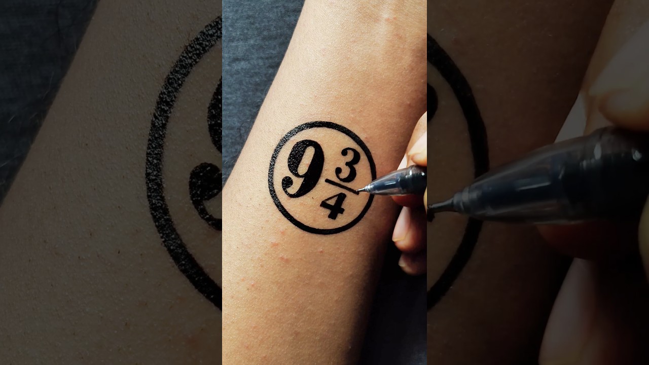 Harry Potter | Magical Platform 9 3/4 Temporary Tattoo ....#art #tattoo