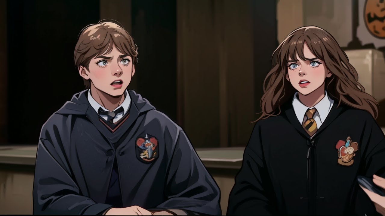 Harry Potter Anime - Ron's Slug Spell Backfires