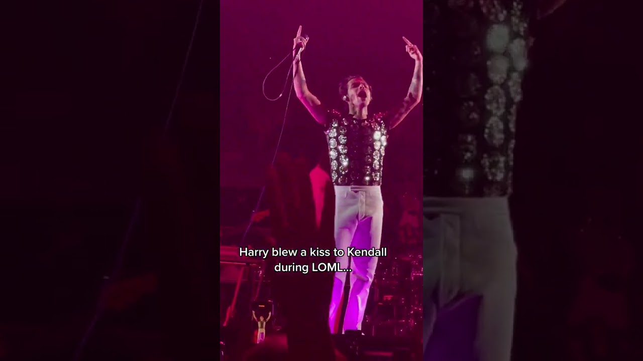 Harry styles blew a kiss to Kendall while performing #shorts