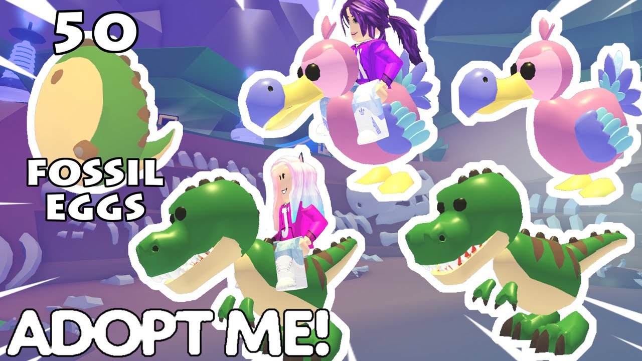 Hatching Twin T-Rexes and Twin Dodo Birds on Adopt Me / Roblox