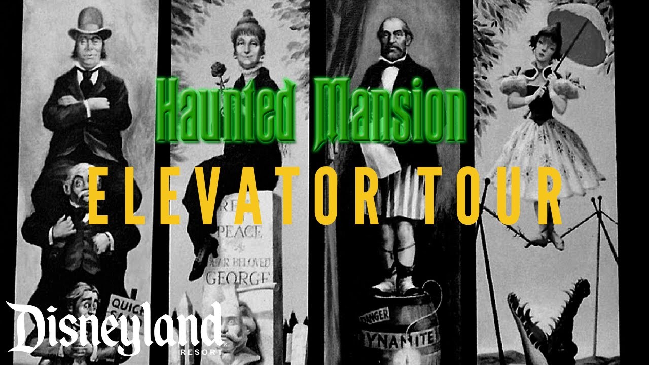 Haunted Mansion Elevator Tour | Disneyland 2021