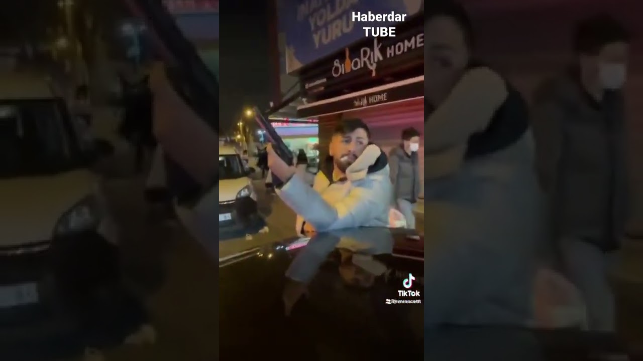 Havaya ateş açan maganda, polis ve bekçi tarafından suçüstü yakalandı.