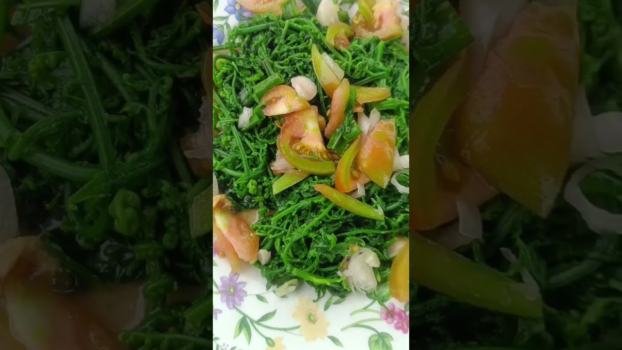HAVE YOU TRIED EATING FIDDLEHEAD FERN SALAD? #FIDDLEHEADFERNSALAD #PAKPAKO#PAKORECIPE #filipinodish