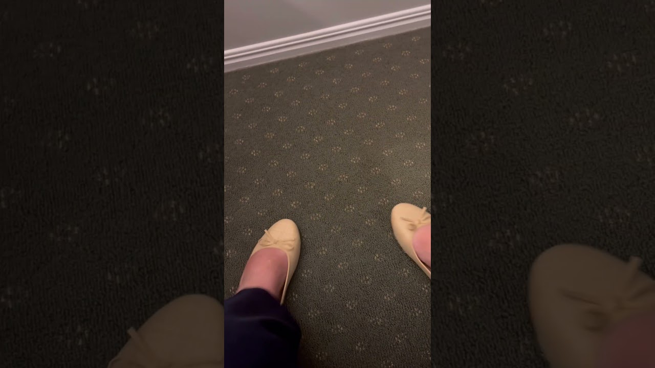 Having shoeplay fun in my new flats - short (girlfriend)