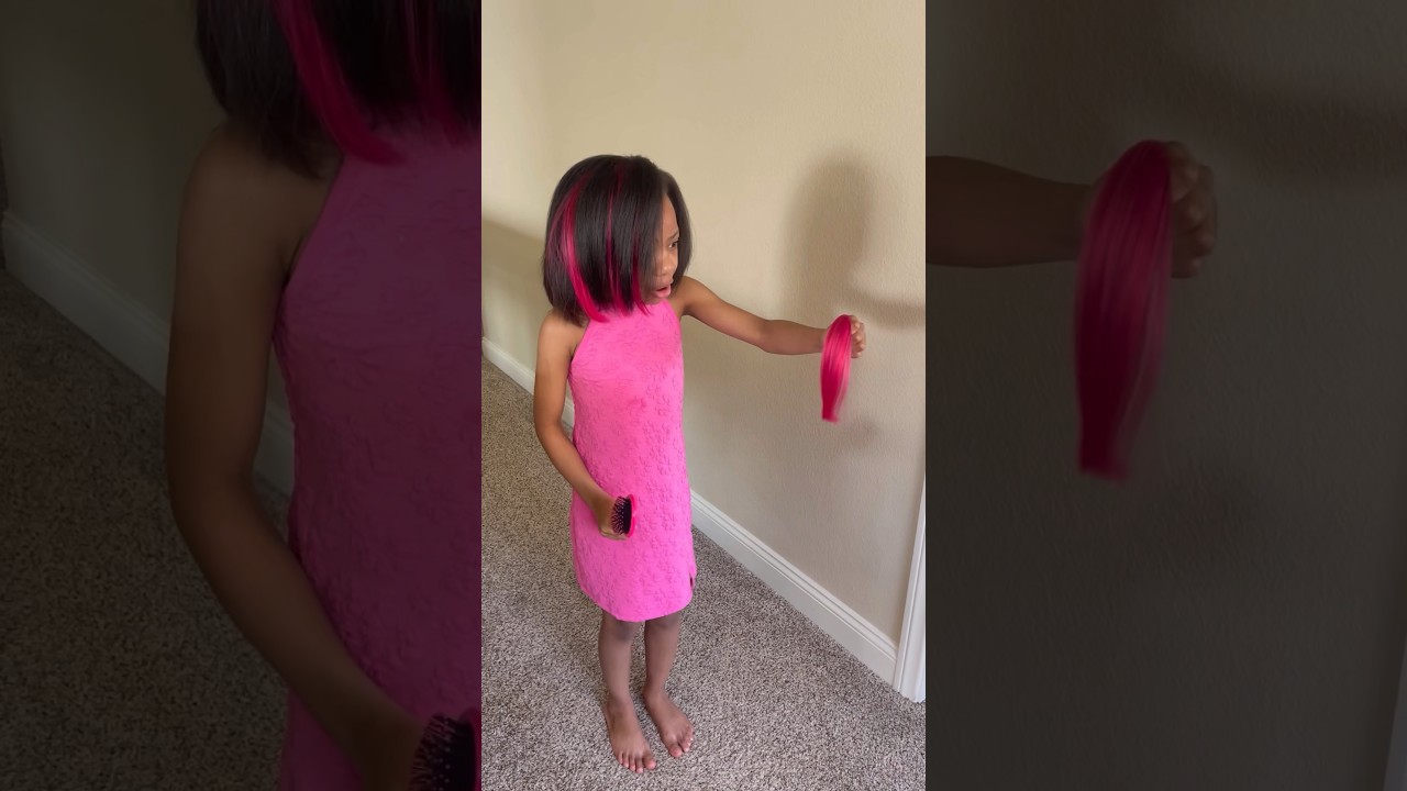 Havyn Hair Came Out😫 #shorts