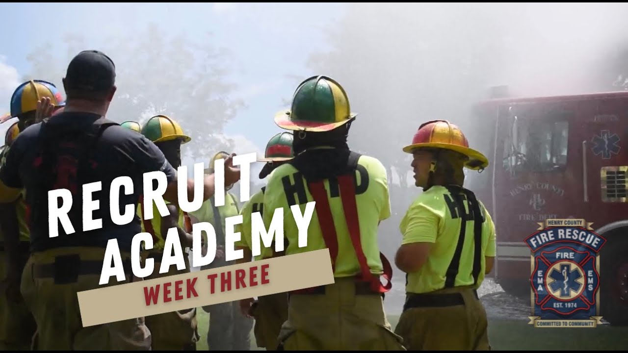 HCFR Fire Academy Week 3- Deploying a hose line & catching a hydrant