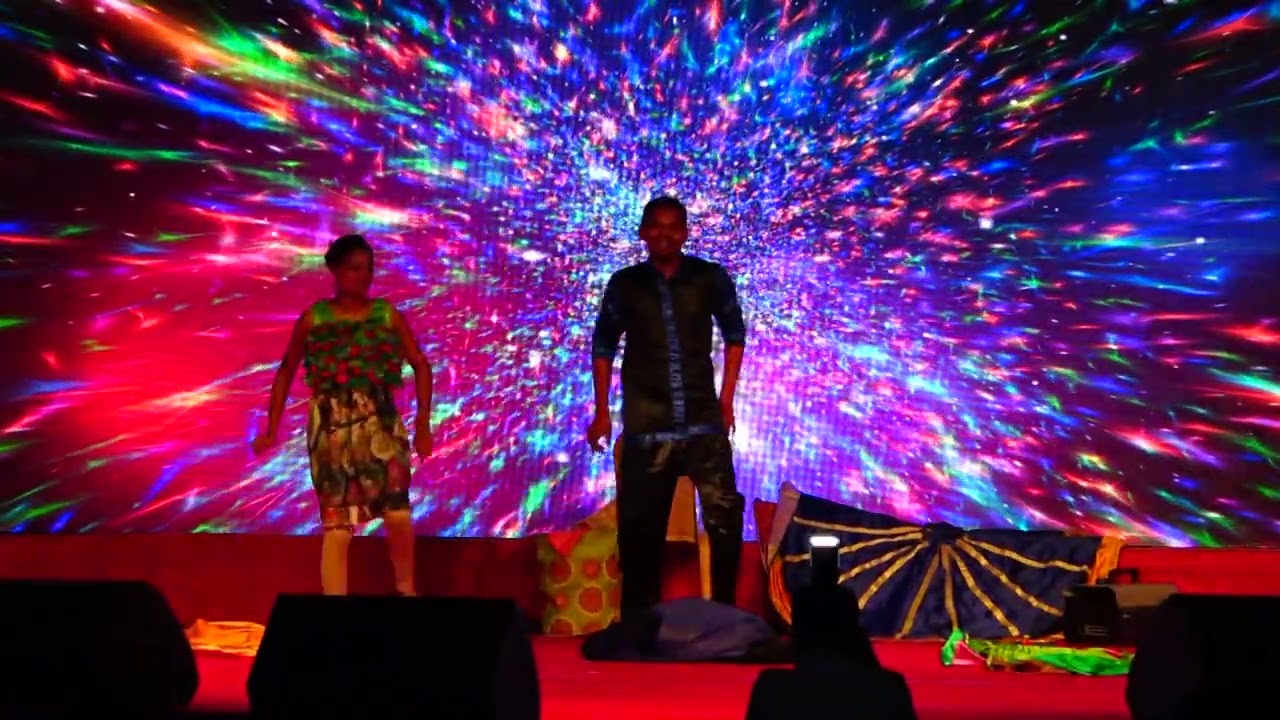 HD Events - Dress changing act by Patas Srinu & Swathi in New year celebrations 2020 of HPCL