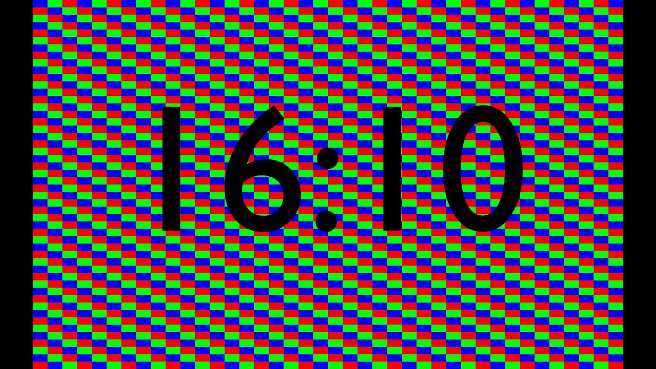 HD LCD Screen Burn In / Stuck Pixel Fix for Ratio 16:10 1hr Long