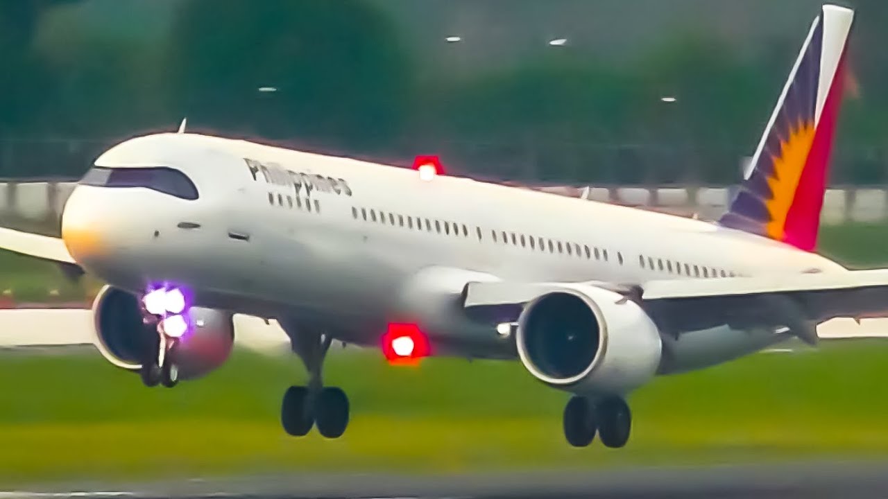 HD Philippine Airlines Airbus A321-200(WL) Takeoff - Manila Airport