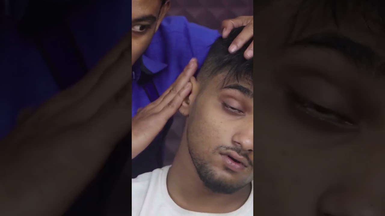 Head Massage & Hair Scratching | Neck Cracking | Skin Cracking #shorts #shortvideo #viral
