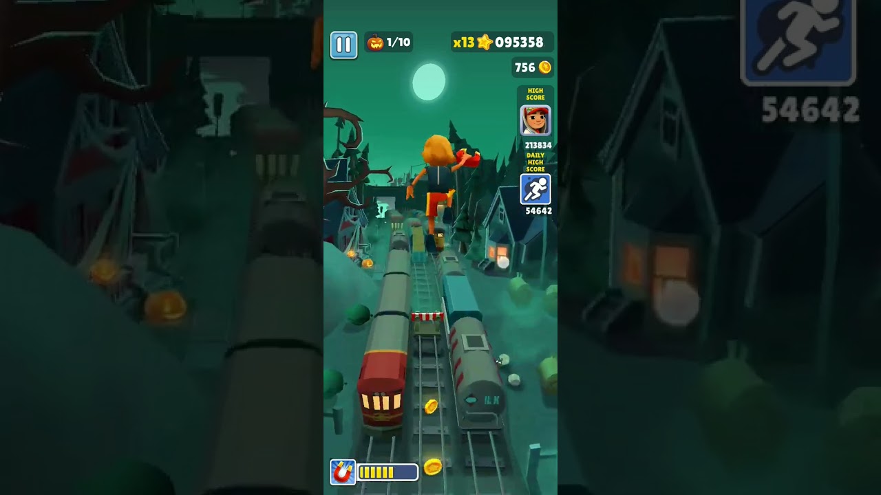 Headlights#  subwaysurfers #shortgameplay #short