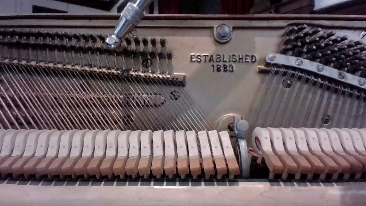 Hear Piano Note A2 Before and After Tuning on a 1957 Everett Console Piano