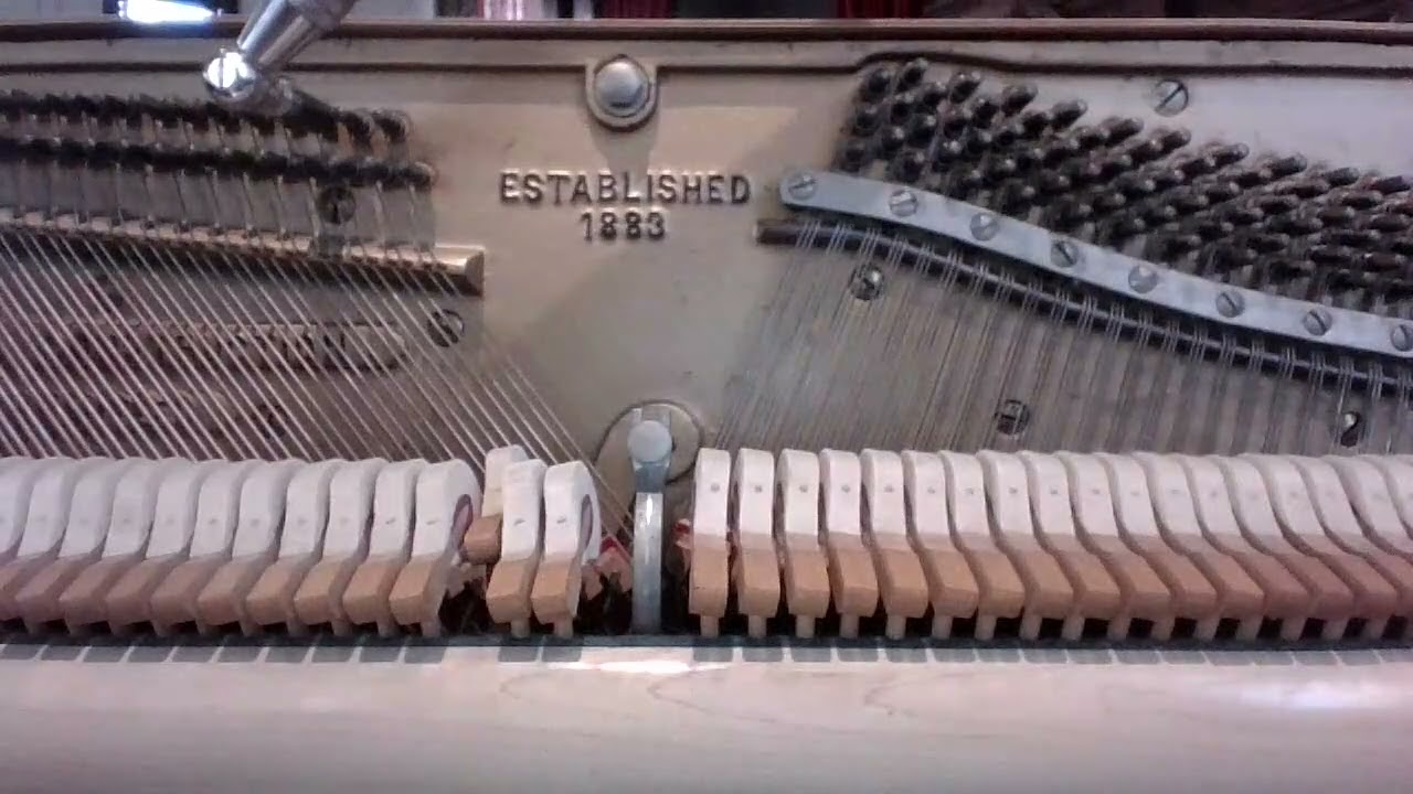 Hear Piano Note C3 Before And After Tuning on a 1957 Everett Console piano.