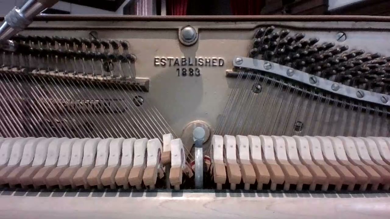 Hear Piano Note C#3 on a 1957 Everett Console Piano.
