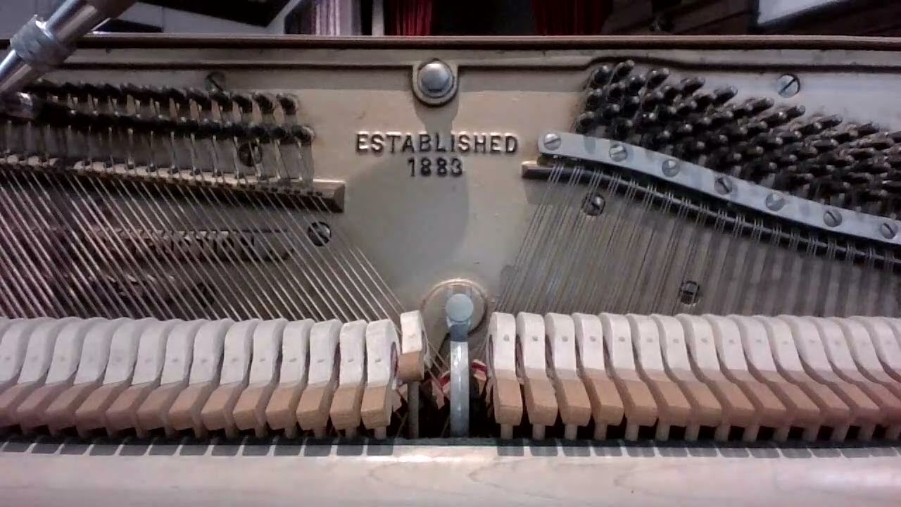 Hear Piano Note D3 on a 1957 Everett Console Piano.