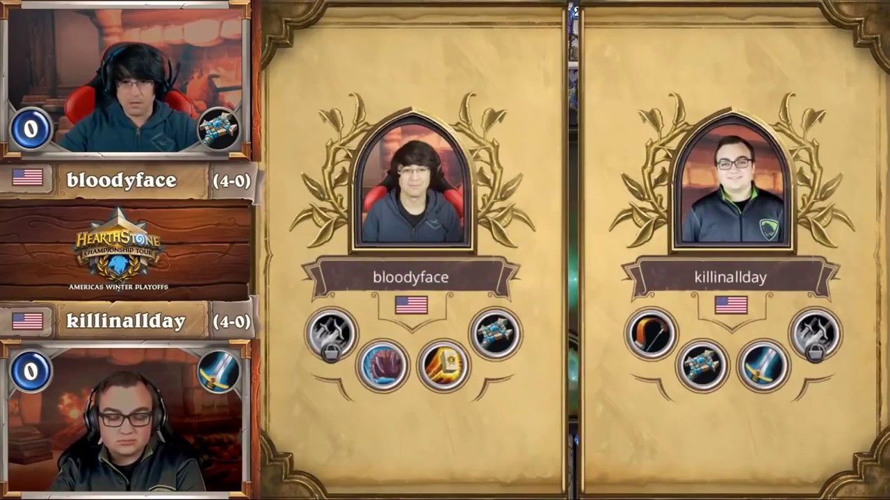 Hearthstone HCT   Winter Championship American Playoffs  Bloodyface vs Killinallday 01 19 2019