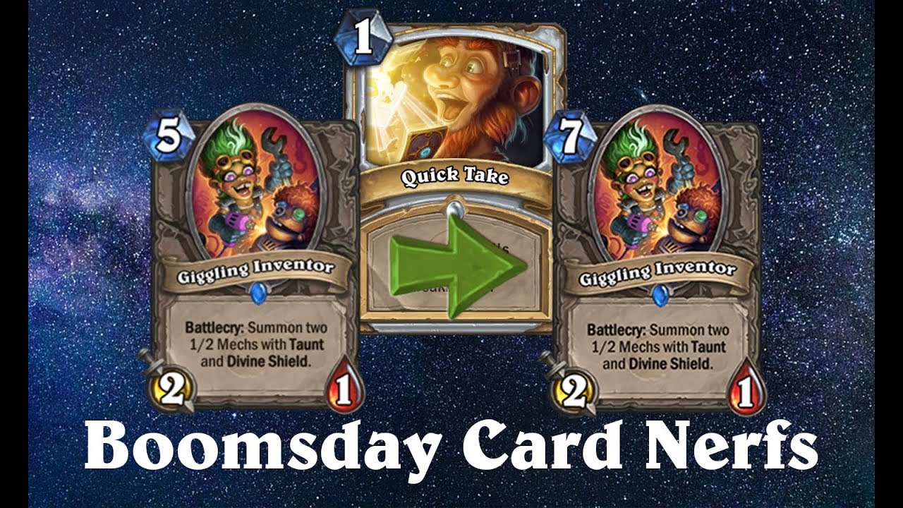 Hearthstone Quick Take: Boomsday Nerfs and Meta Polarity