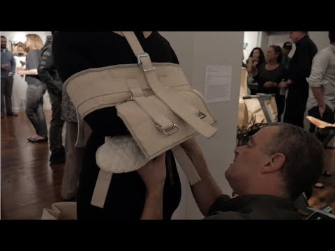 Heather Joi modeling for a David Page installation