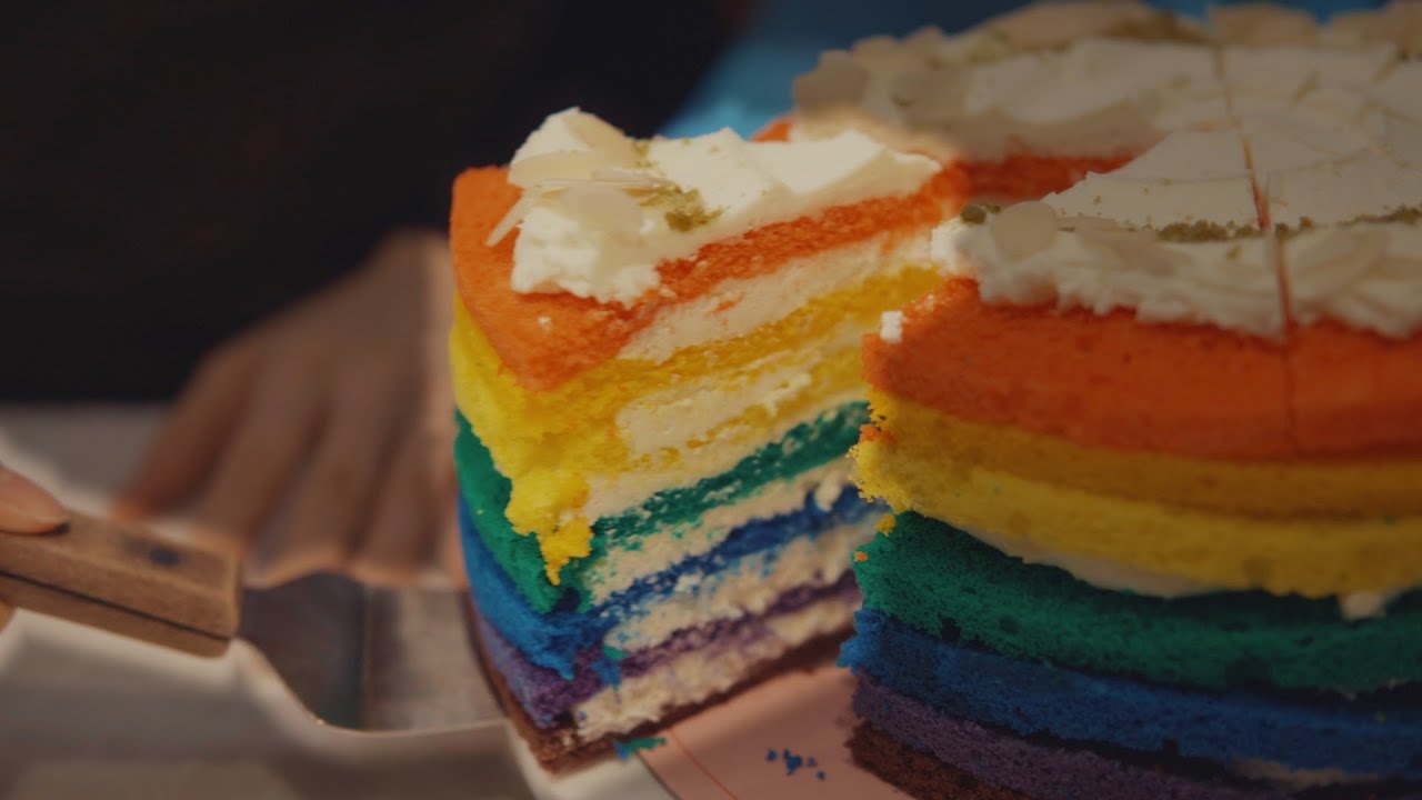 🌈Heaven of Rainbow Cakes | Packaging compilation Vol.4 | cafe vlog | No BGM