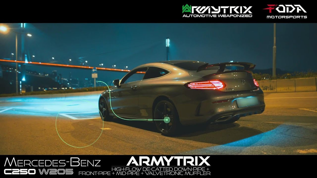 Heavily Modified M-Benz C250 (C205) Coupe X ARMYTRIX Exhaust By Foda Motorsport