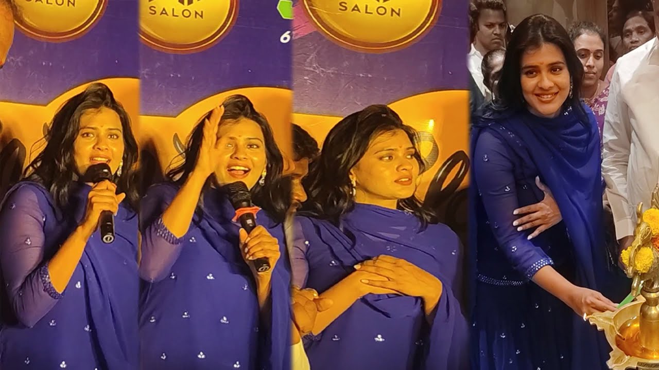 Hebah patel grand opening saloon shop at gacchibowli | hebah patel new videos | hebah patel latest