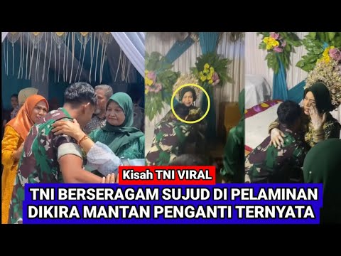 Heboh Anggota TNI Bersujud Di Kaki Ibu Ini Ternyata Anaknya Pulang Dari Tugas Kasih Kejutan Pulang