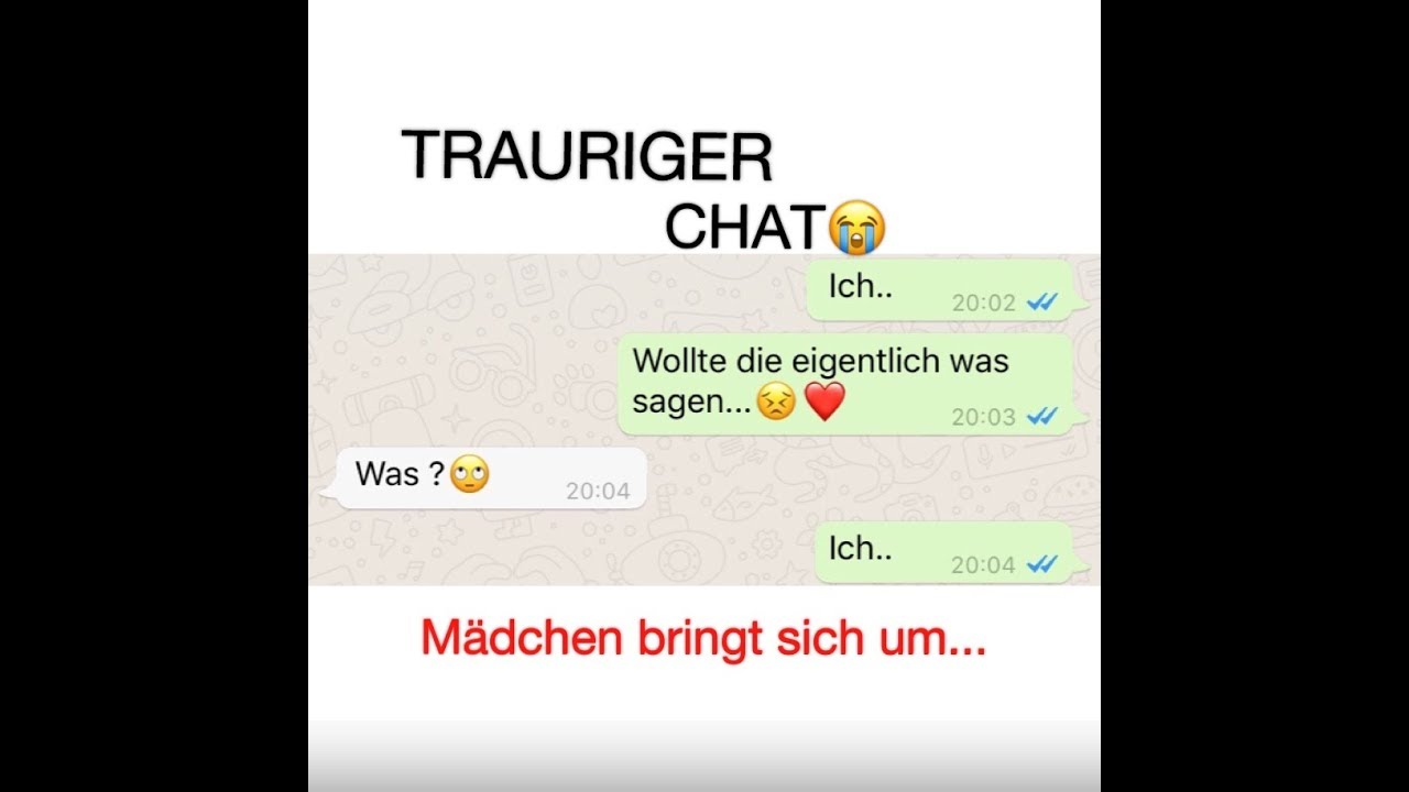 HEFTIG TRAURIGER CHAT | MÄDCHEN BRINGT SICH UM... | MOBBING | ELLAxoxo
