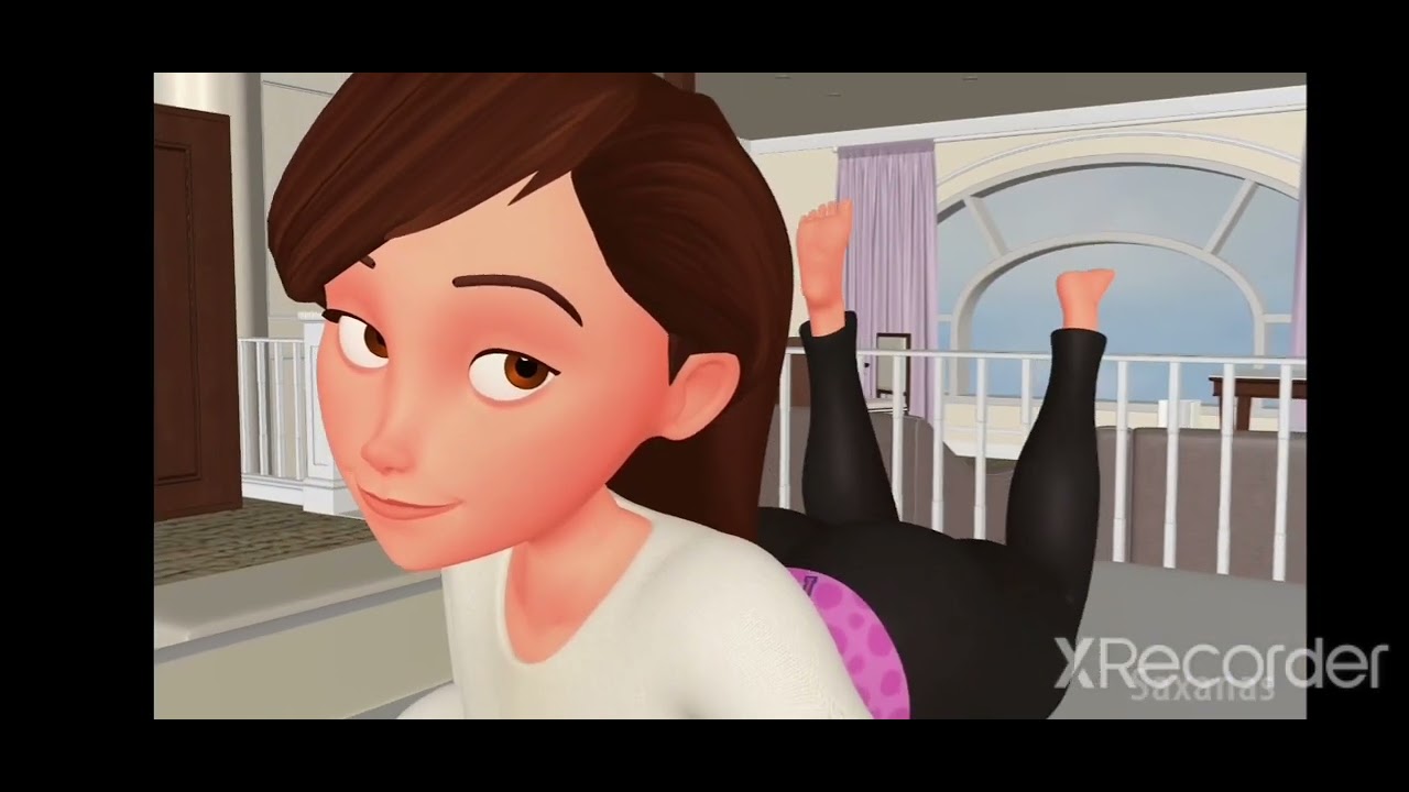 Helen Parr Farting Animation 2 #animation #girlfarting