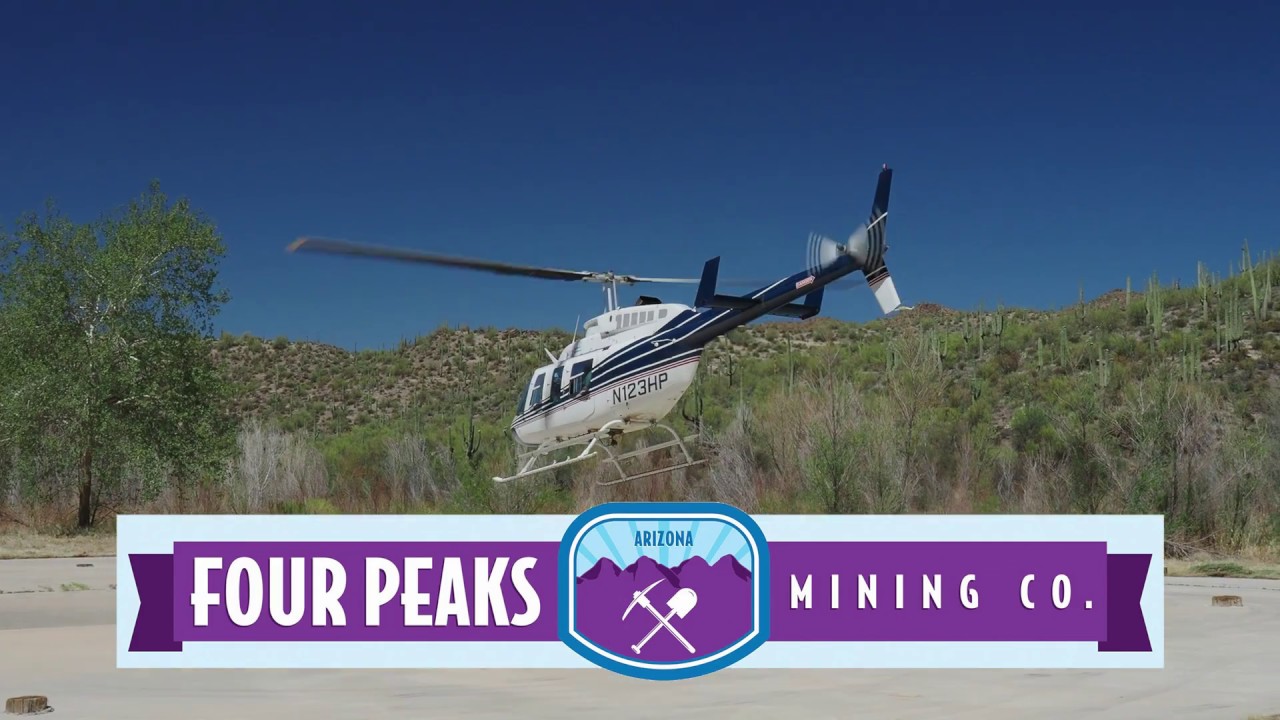 Helicopter Tour of the Four Peaks Amethyst Mine