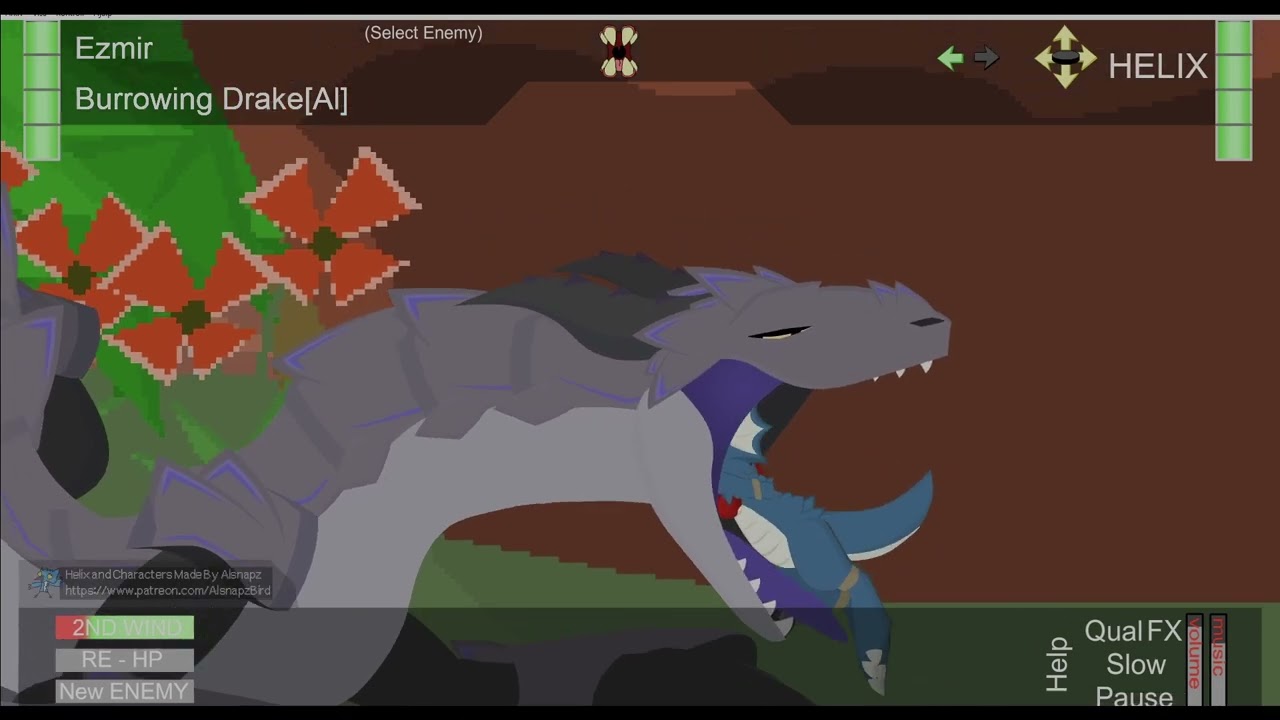HelixFTR Cuddles and vore: The blue gryphon and burrowing drake Ezmir