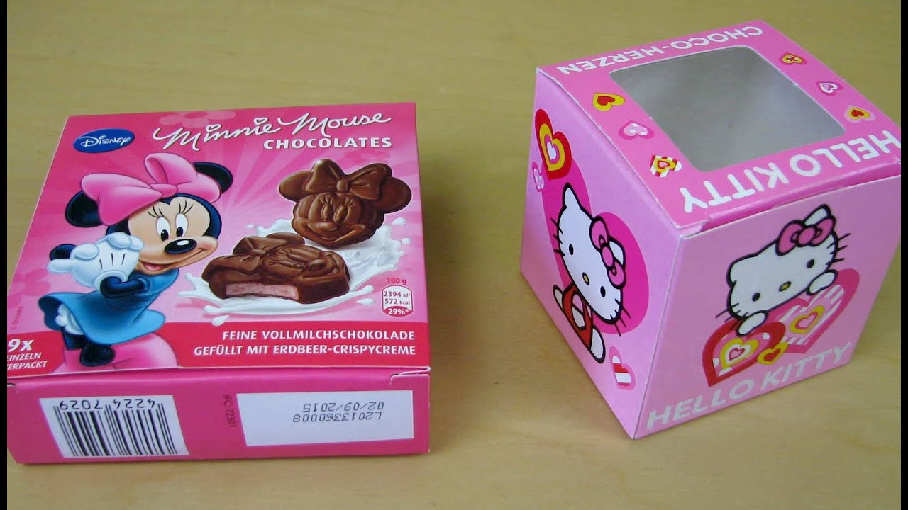 Hello Kitty Chocolate | Disney Minnie Mouse Chocolate