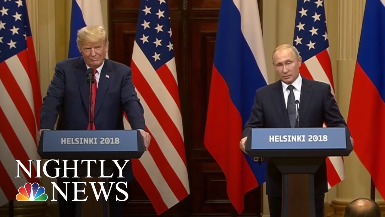 Helsinki Summit: President Trump Backs Vladimir Putin On Election Interference | NBC Nightly News