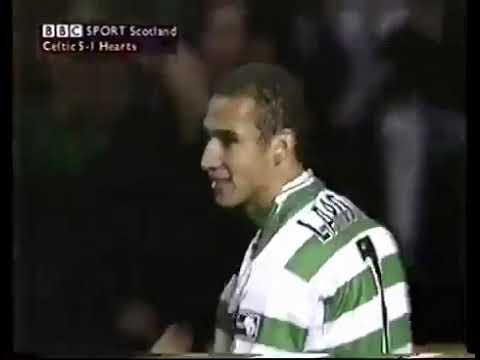 Henrik Larsson (Celtic) - 18/11/2000 - Celtic 6x1 Hearts of Midlothian - 2 gols